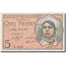 Algeria, 5 Francs, 1944-1945, KM:94b, 1944-10-02, BB+