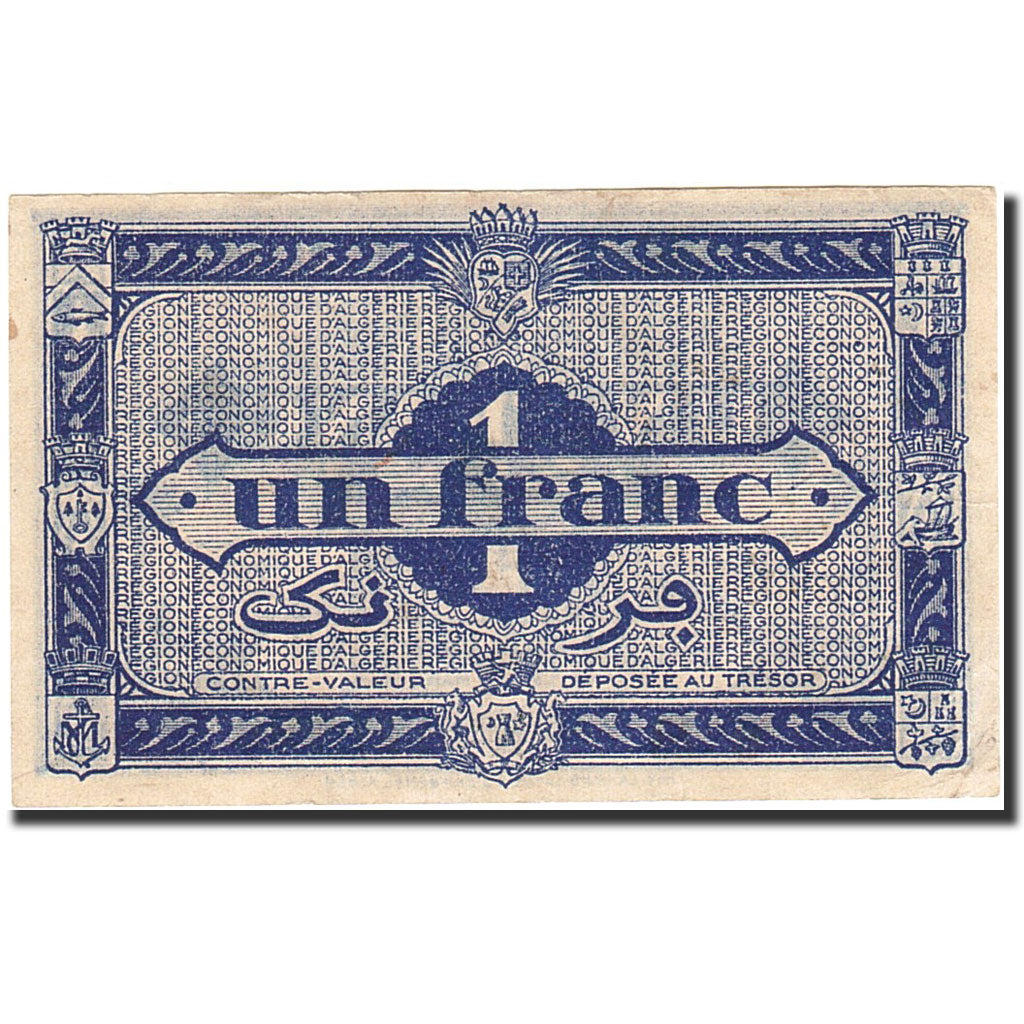 Algeria, 1 Franc, 1944, 1944-01-31, KM:101, AU(50-53)