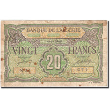 Algeria, 20 Francs, 1946-1948, 1948-06-04, KM:103, VF(20-25)