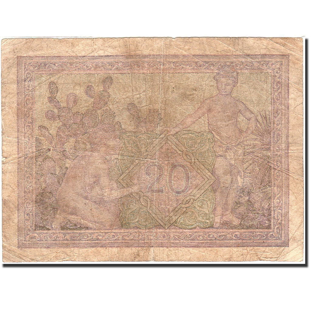 Banknote, Algeria, 20 Francs, 1942-1945, 1943-03-06, KM:92a, VG(8-10)
