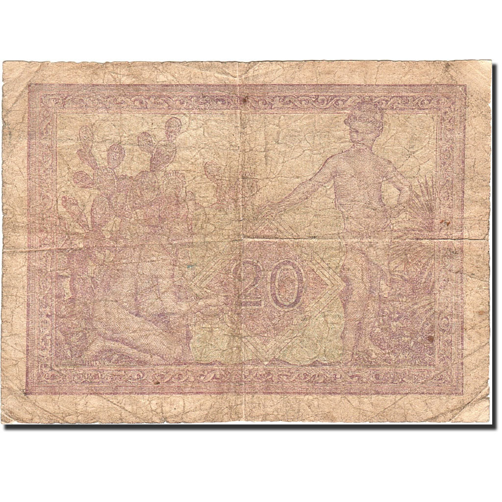 Banknote, Algeria, 20 Francs, 1942-1943, 1945-02-02, KM:92b, VG(8-10)