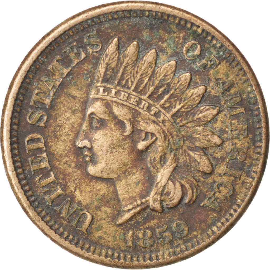 United States, 1 Cent, 1859, Philadelphia, KM #87, VF(30-35), Copper-nickel,...