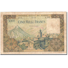 Morocco, 5000 Francs, 1948-1951, 1953-07-23, KM:49, VF(20-25)