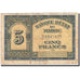Banknote, Morocco, 5 Francs, 1943, 1943-08-01, KM:24, VF(20-25)