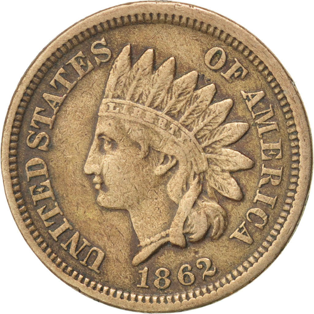 United States, 1 Cent, 1862, KM #90, EF(40-45), Copper-nickel, 4.69