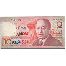 Banknote, Morocco, 10 Dirhams, 1987, 1987, KM:60a, AU(55-58)