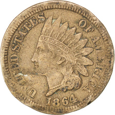 United States, 1 Cent, 1864, KM #90a, F(12-15), Copper-nickel, 4.49