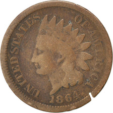 UNITED STATES, Indian Head Cent, Cent, 1864, U.S. Mint, KM #90a, VG(8-10),...