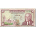 Billete, 5 Dinars, 1965-1969, Túnez, KM:64a, 1965-06-01, BC