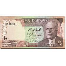 Túnez, 1/2 Dinar, 1972, KM:66a, 1972-08-03, UNC