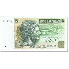 Banknote, Tunisia, 5 Dinars, 2008, 2008, KM:92, UNC(64)