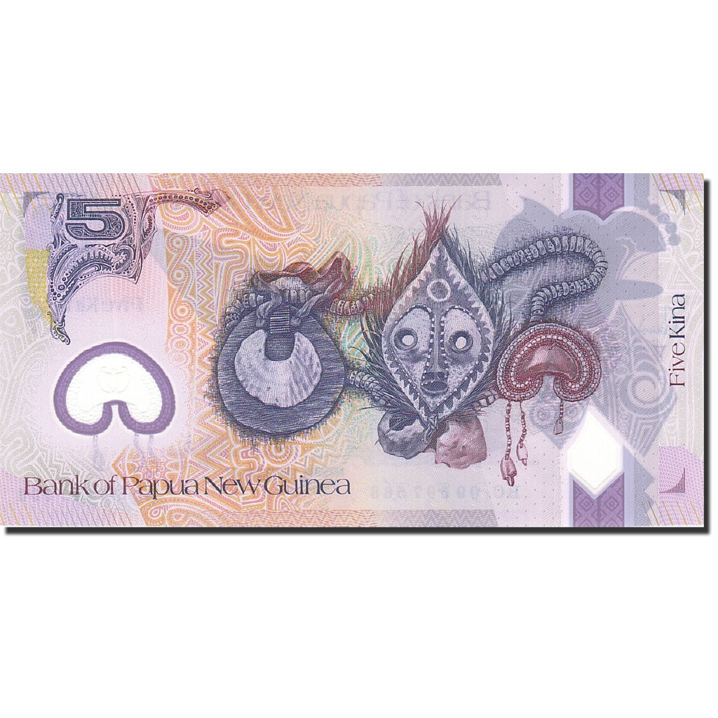 Banknote, Papua New Guinea, 5 Kina, 2005-2008, 2009, KM:29, UNC(65-70)