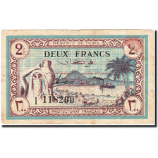Tunisia, 2 Francs, 1943, KM:56, 1943-07-15, EF(40-45)