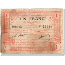 Tunisia, 1 Franc, 1920, KM:49, 1920-03-03, F(12-15)