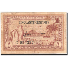 Tunisia, 50 Centimes, 1943, KM:54, 1943-07-15, VF(20-25)