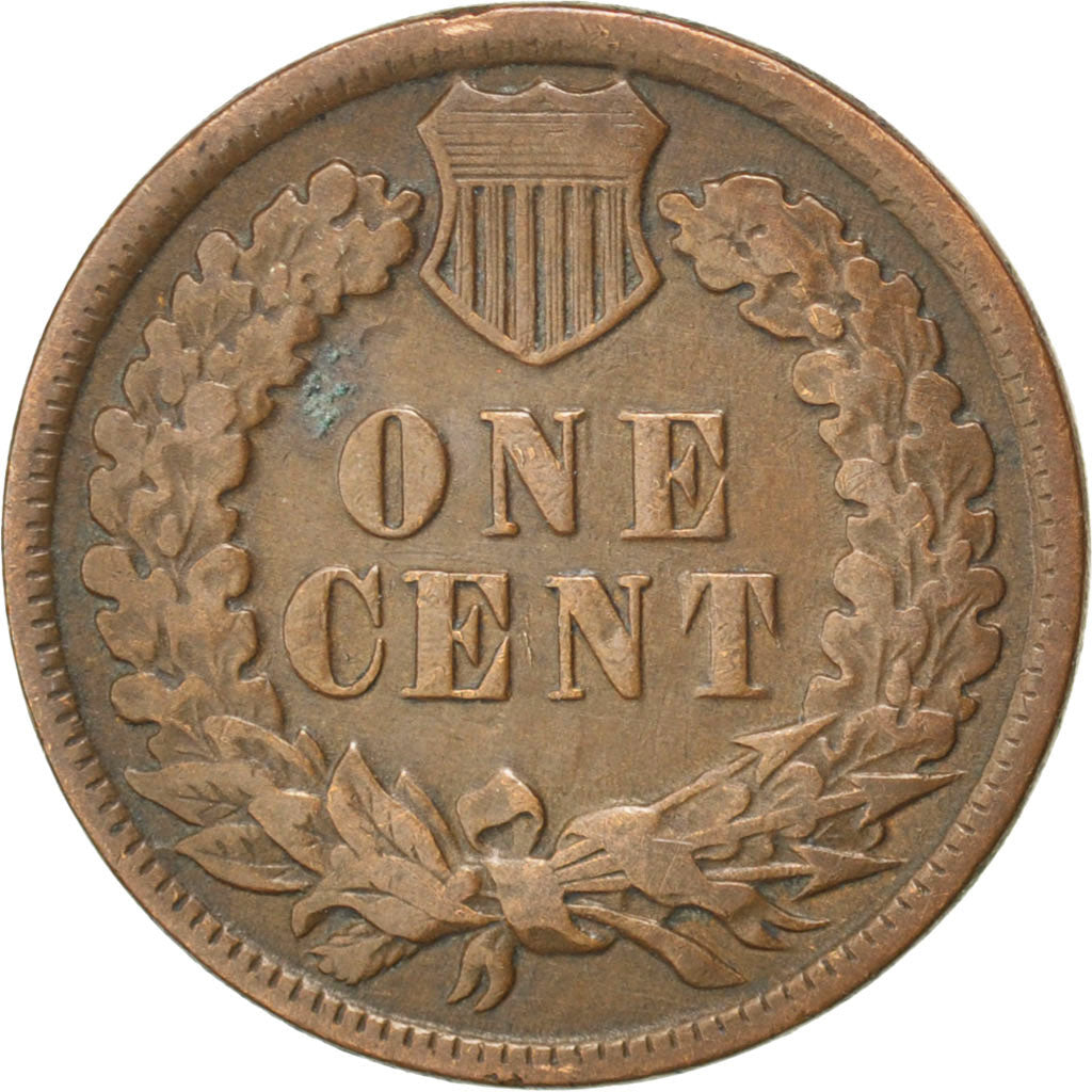UNITED STATES, Indian Head Cent, Cent, 1884, U.S. Mint, KM #90a, EF(40-45),...
