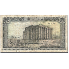 Banconote, Libano, 50 Livres, 1964-1978, KM:65d, 1988, B