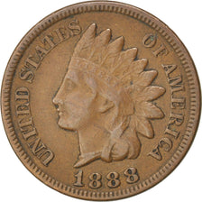 UNITED STATES, Indian Head Cent, Cent, 1888, U.S. Mint, KM #90a, EF(40-45),...