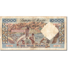Banknot, Algieria, 10,000 Francs, 1949-1955, 1955-12-02, KM:110, VF(20-25)