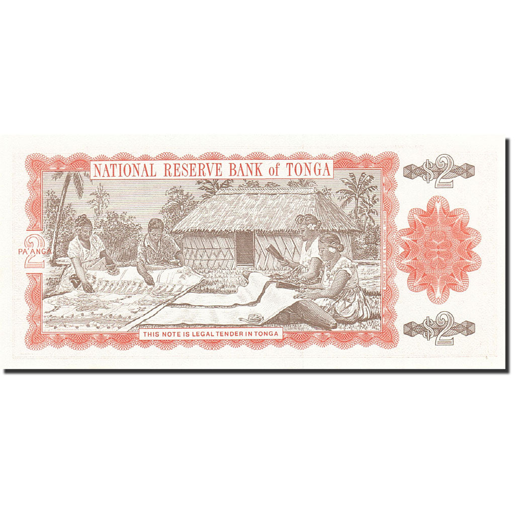 Banknote, Tonga, 2 Pa'anga, 1992, Undated (1992-1995), KM:26, UNC(65-70)
