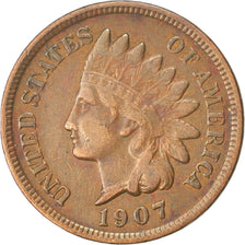United States, 1 Cent, 1907, KM #90a, EF(40-45), Bronze, 3.00