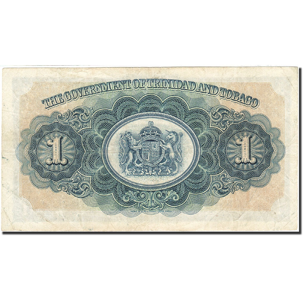 Trinidad and Tobago, 1 Dollar, 1939-1942, KM:5c, 1942-05-01, EF(40-45)