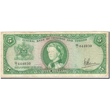 Trinidad and Tobago, 5 Dollars, 1964, KM:27c, 1964, VF(20-25)