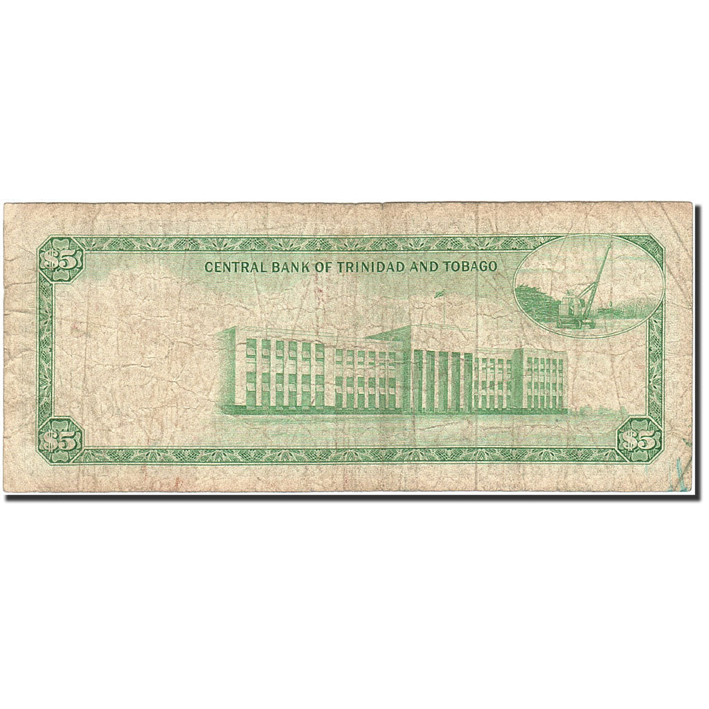 Trinidad and Tobago, 5 Dollars, 1977, 1977, KM:31a, VF(20-25)