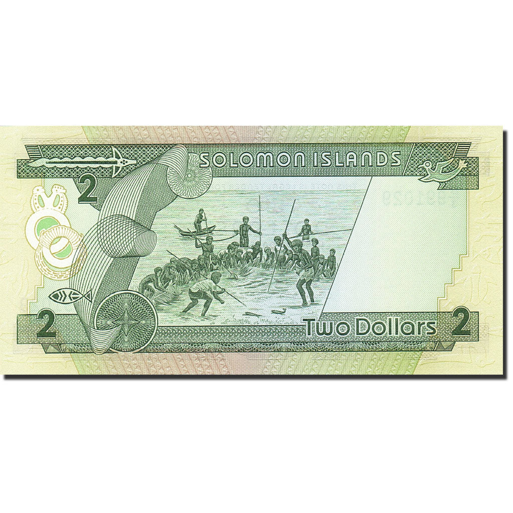Solomon Islands, 2 Dollars, 1986, KM:13a, Undated (1986), UNC(65-70)