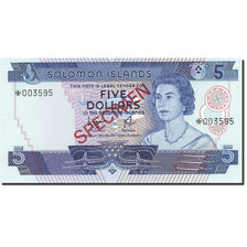 Billet, Îles Salomon, 5 Dollars, 1977-1981, Undated (1977), KM:6s, NEUF