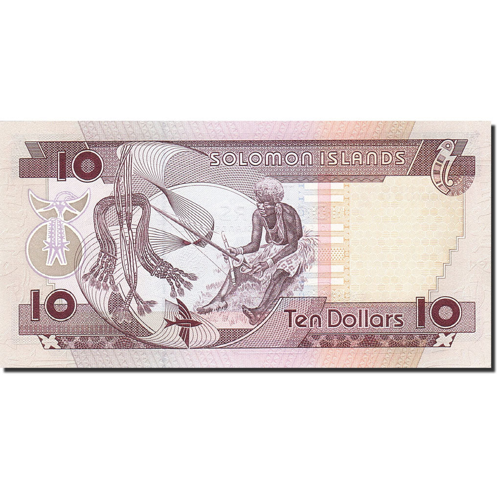 Banconote, Isole Salomone, 10 Dollars, 1996-1997, KM:20, Undated (1996), FDS