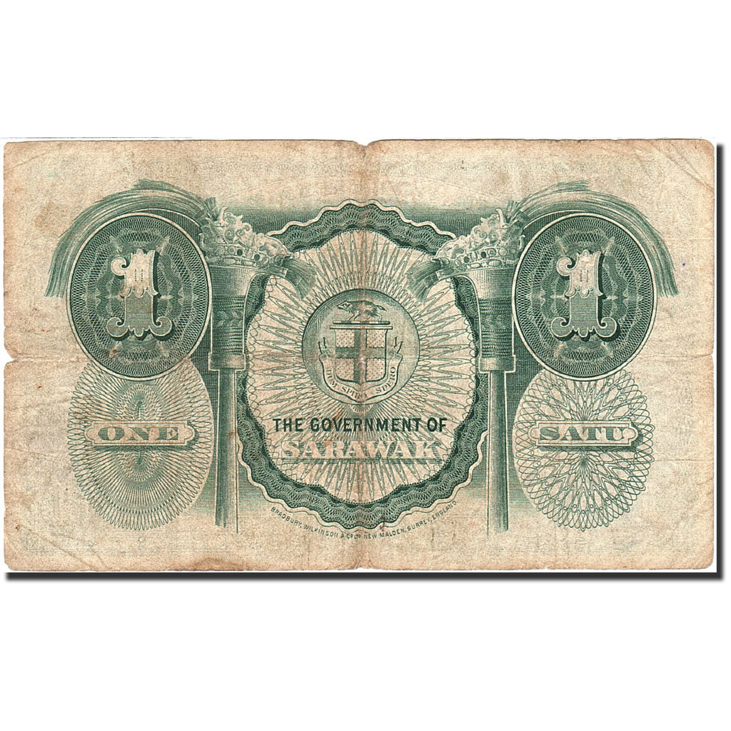 Sarawak, 1 Dollar, 1935-1938, 1935-01-01, KM:20, B+