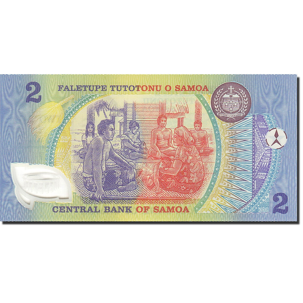 Banknote, Western Samoa, 2 Tala, 1990, UNdated (1990), KM:31e, UNC(65-70)