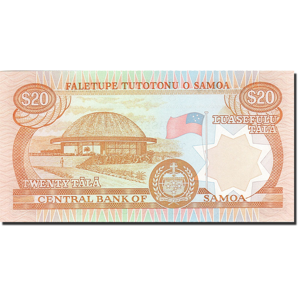 Samoa Occidentale, 20 Tala, 2002-2006, KM:35a, Undated (2002), FDS