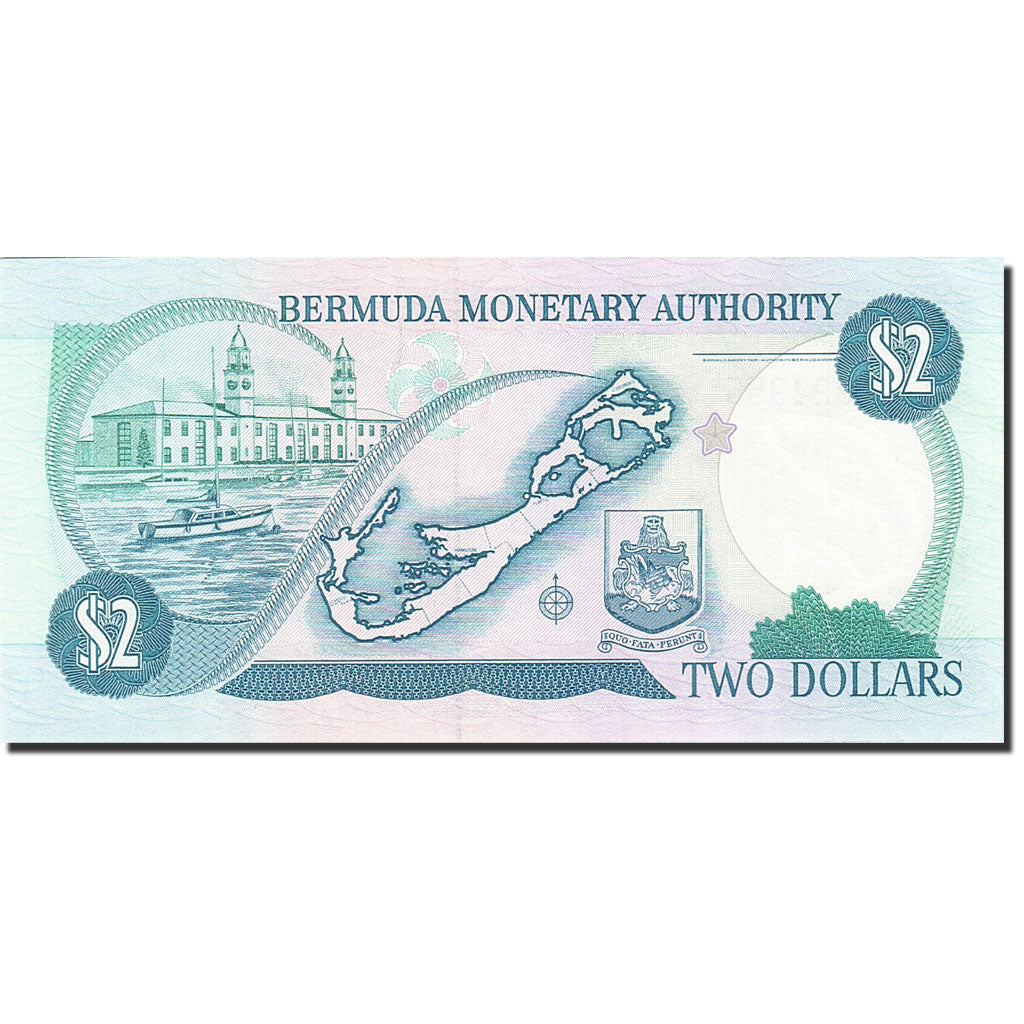 Banknote, Bermuda, 2 Dollars, 1988-1989, 1989-08-01, KM:34b, UNC(63)