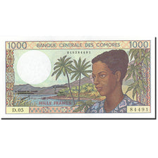 Billet, Comoros, 1000 Francs, 1984-1986, 1994, KM:11b, NEUF