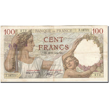 France, 100 Francs, 1939, 1940-11-28, KM:94, TTB