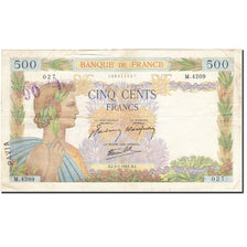 Francia, 500 Francs, 1939, KM:95b, 1942-01-02, BB