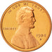 UNITED STATES, Lincoln Cent, Cent, 1984, U.S. Mint, KM #201b, MS(63), Copper...