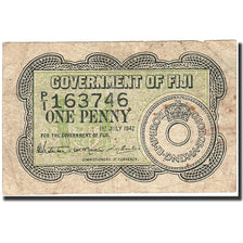 Fiji, 1 Penny, 1942, 1942-07-01, KM:47a, VF(20-25)