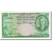 British Caribbean Territories, 5 Dollars, 1950-1951, KM:3, 1950-11-28
