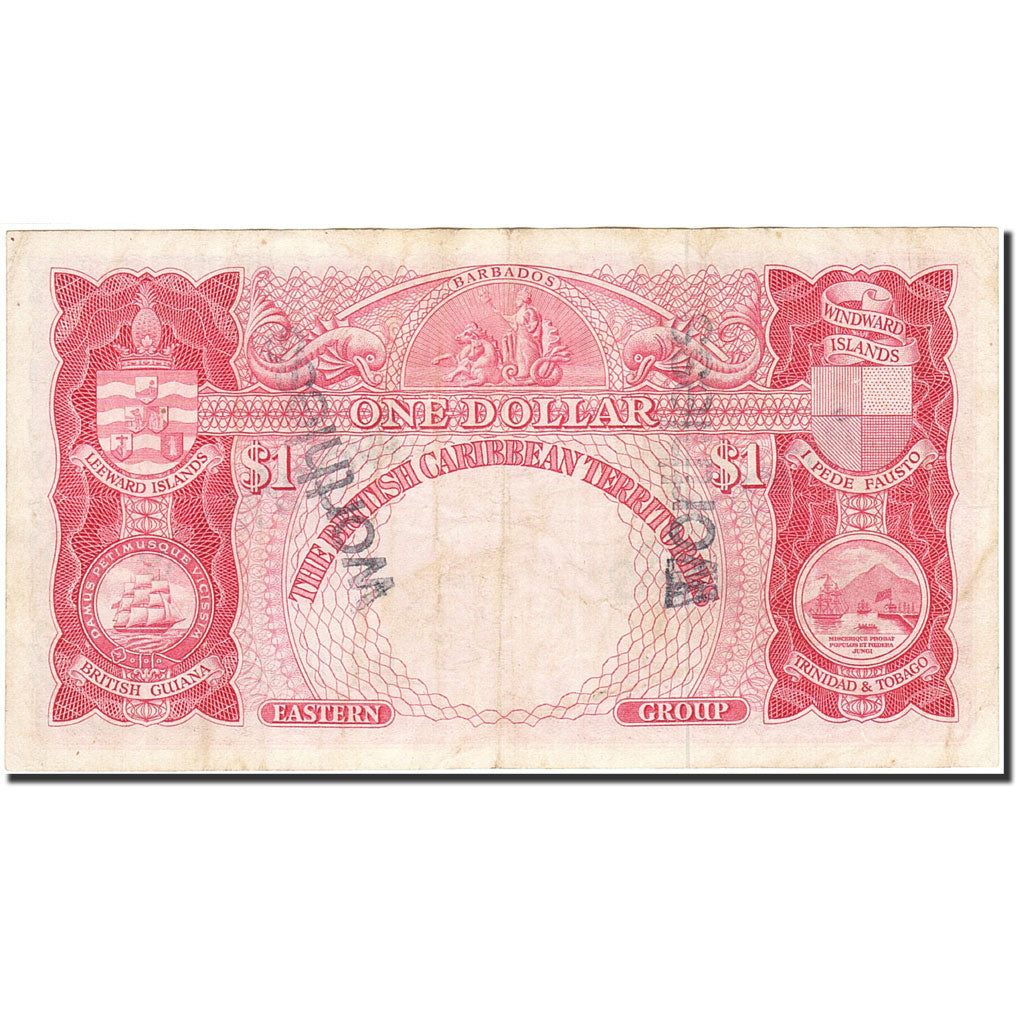 Banknote, British Caribbean Territories, 1 Dollar, 1953, 1962-02-01, KM:7c