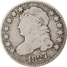 UNITED STATES, Liberty Cap Dime, Dime, 1827, U.S. Mint, KM #42, VF(20-25),...