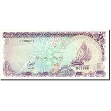 Banknote, Maldives, 5 Rufiyaa, 1983, 1983-10-07, KM:10a, UNC(65-70)