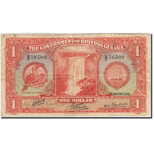 British Guiana, 1 Dollar, 1937-1942, KM:12c, 1942-01-01, F(12-15)