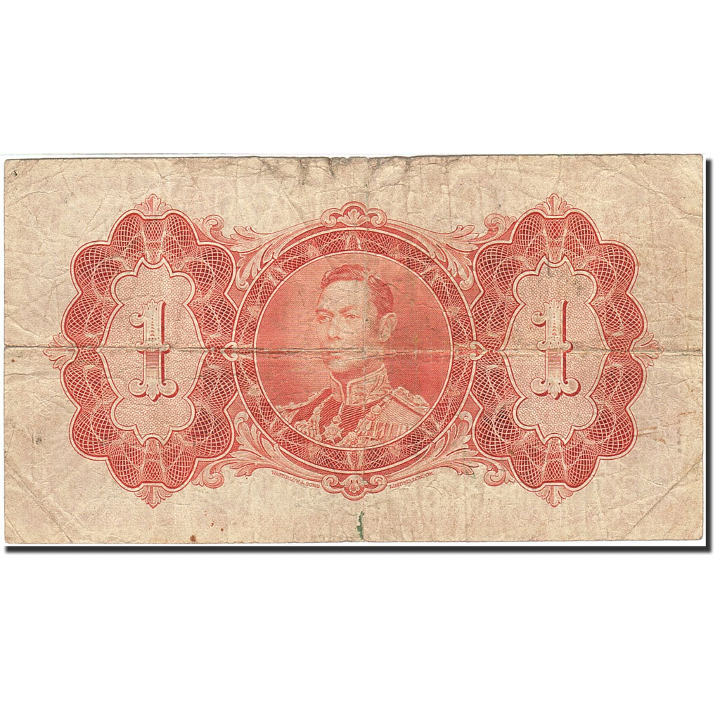 British Guiana, 1 Dollar, 1937-1942, KM:12c, 1942-01-01, F(12-15)