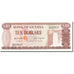 Billet, Guyana, 10 Dollars, 1960, 1989, KM:23d, NEUF