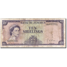 Jamaica, 10 Shillings, 1964, KM:51Be, 1964, VF(20-25)