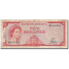 Jamaica, 5 Shillings, 1961, KM:49, 1961, VG(8-10)