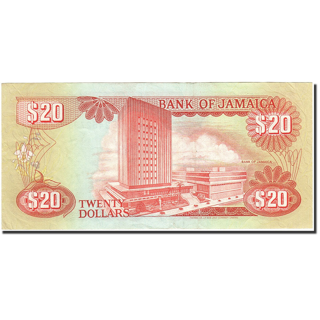 Banknote, Jamaica, 20 Dollars, 1985, 1985-01-01, KM:72a, AU(55-58)